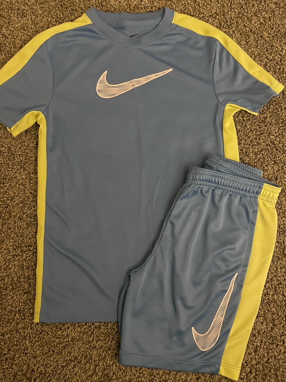 Nike Blue with Lime Green-Accent Youth Sport Set
